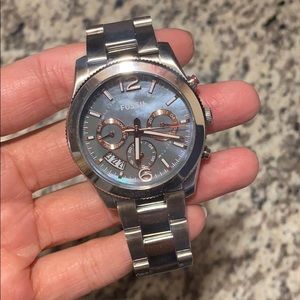 Women’s silver fossil watch